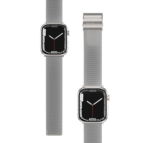 Apple Watch 7 45mm Amazingthing Titan Metal Hasır Kordon