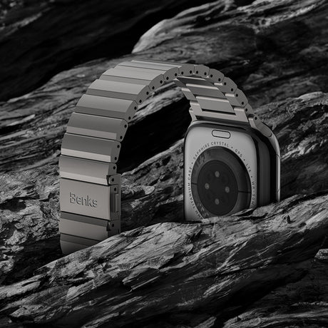 Apple Watch 7 45mm Benks Aero Titan Serisi Titanyum Metal Kordon