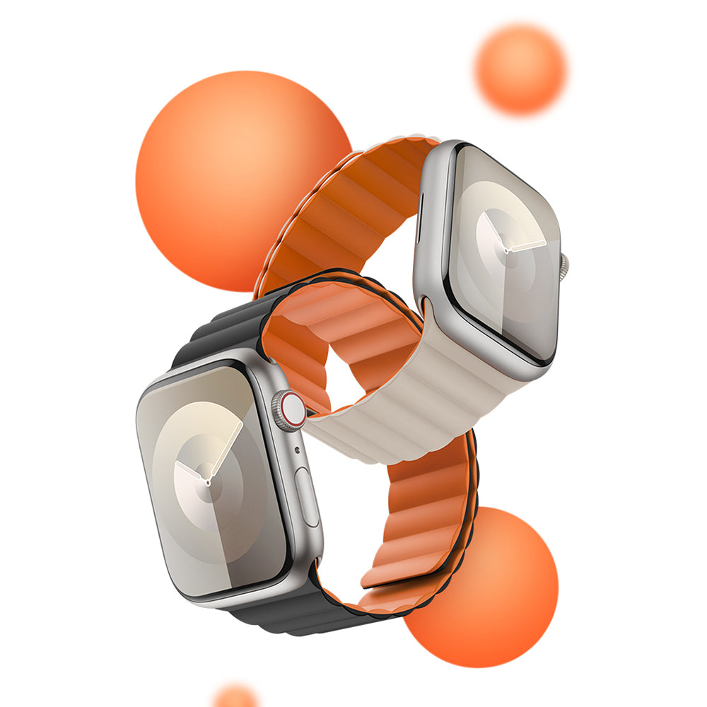 Apple Watch 7 45mm Benks Magnetik Tak Çıkar Silikon Strap Kayış