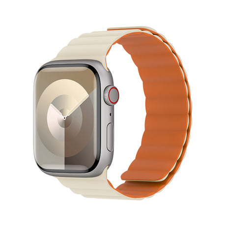 Apple Watch 7 45mm Benks Magnetik Tak Çıkar Silikon Strap Kayış