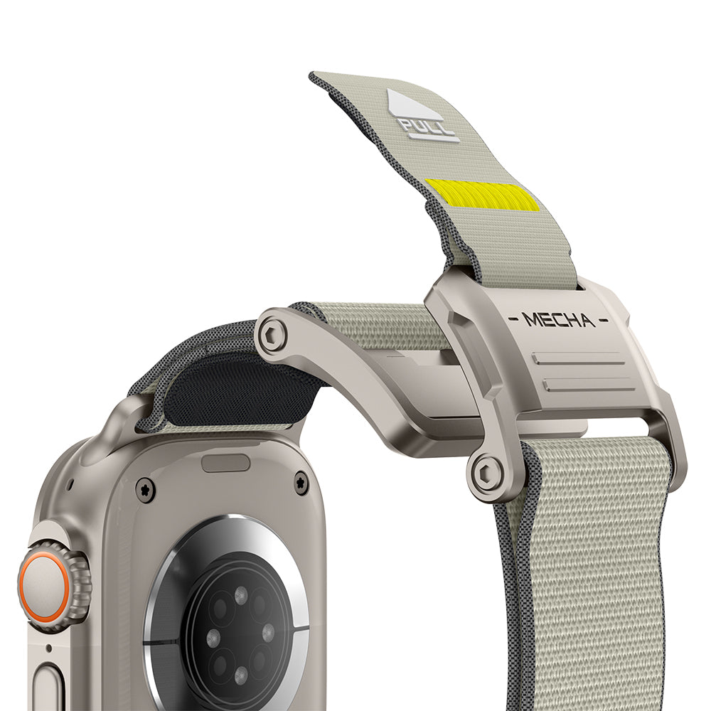 Apple Watch 7 45mm Mohseven iWatch Mecha Sport Hasır Kordon