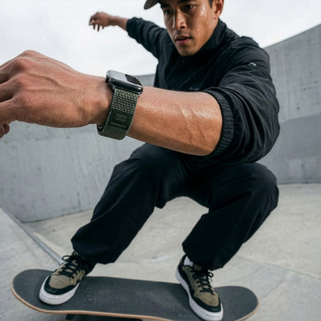 Apple Watch 7 45mm Native Union Active Watch Loop Serisi Hasır Kordon