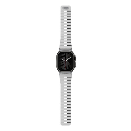 Apple Watch 7 45mm Skinarma Gemini Serisi TPU Magnetik Silikon Kordon