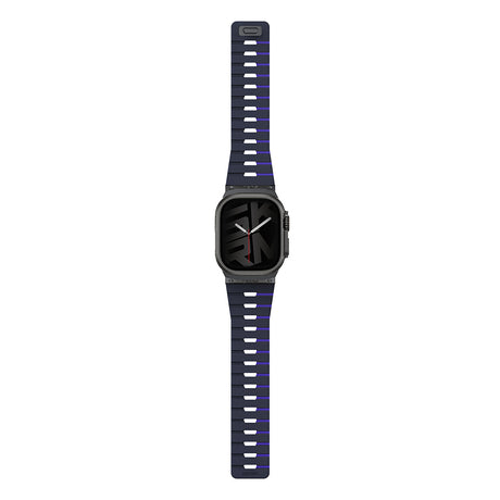 Apple Watch 7 45mm Skinarma Gemini Serisi TPU Magnetik Silikon Kordon