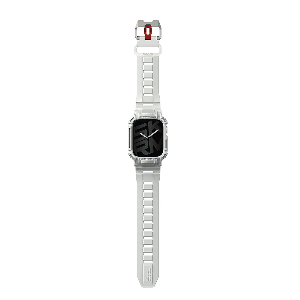 Apple Watch 7 45mm Skinarma Mecha 2in1 TPU Kasa Koruyucu + Silikon Kordon