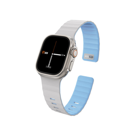 Apple Watch 7 45mm Wiwu Mag Secur Serisi Silikon Kordon