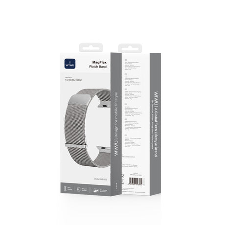 Apple Watch 7 45mm Wiwu MagFlex Secure Serisi Metal Kordon