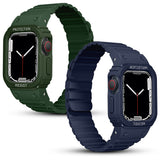 Apple Watch 7 45mm Zore KRD-142 Airbag Tasarımlı Kasa Koruyuculu Silikon Kordon