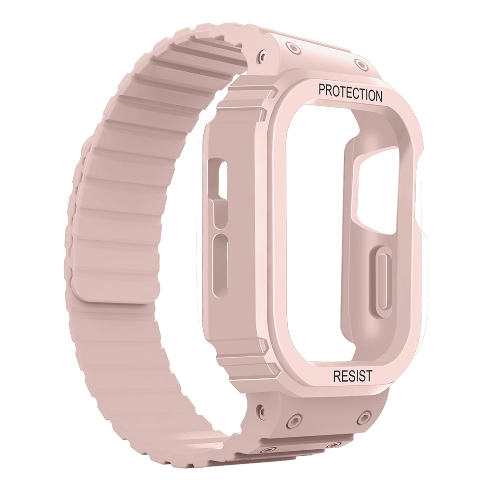 Apple Watch 7 45mm Zore KRD-142 Airbag Tasarımlı Kasa Koruyuculu Silikon Kordon