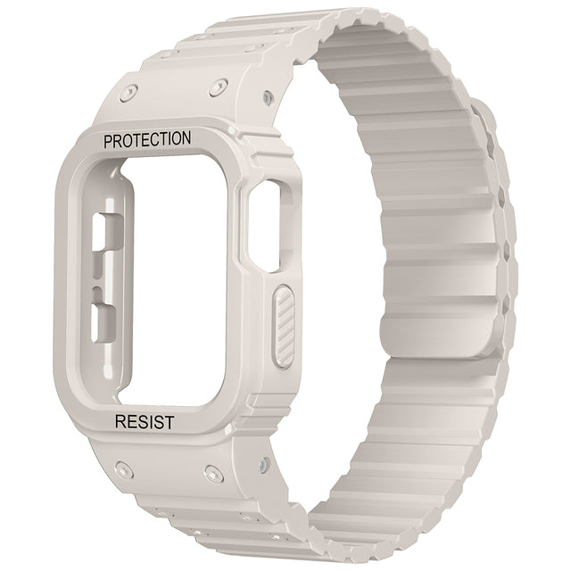 Apple Watch 7 45mm Zore KRD-142 Airbag Tasarımlı Kasa Koruyuculu Silikon Kordon