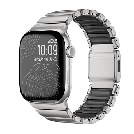 Apple Watch 7 45mm Zore KRD-149 Titanyum Silikon Kordon
