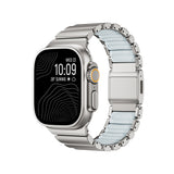 Apple Watch 7 45mm Zore KRD-151 Metal Silikon Kordon