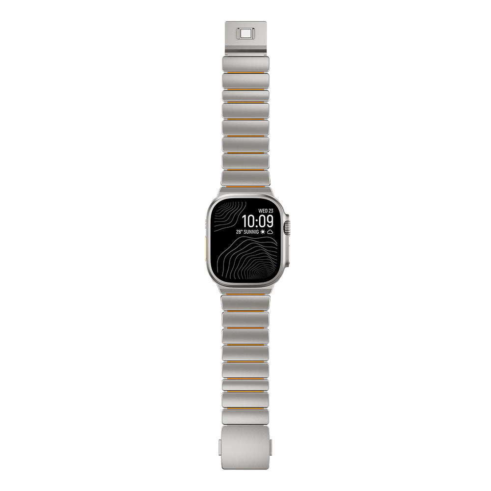 Apple Watch 7 45mm Zore KRD-152 Titanyum Silikon Kordon