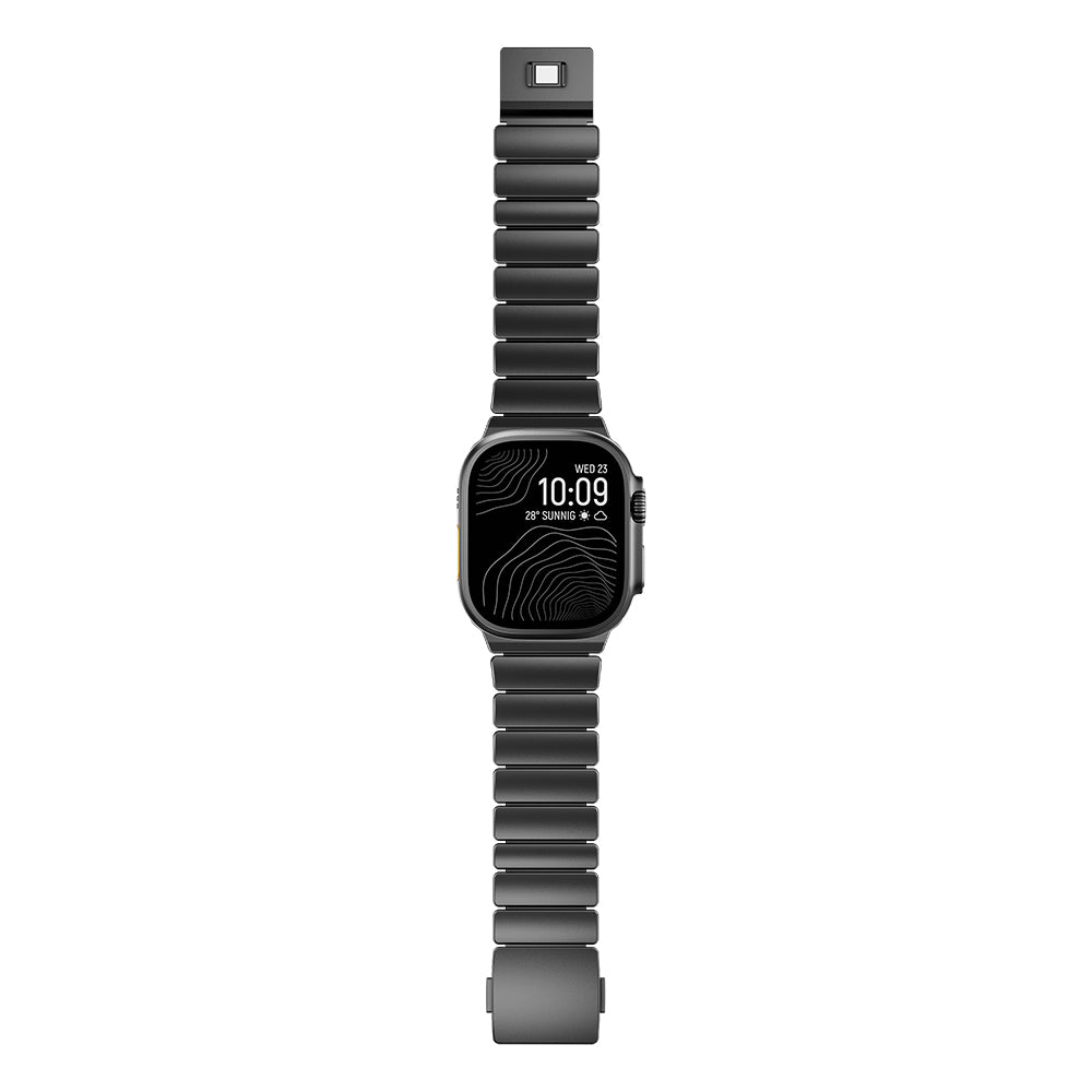 Apple Watch 7 45mm Zore KRD-152 Titanyum Silikon Kordon