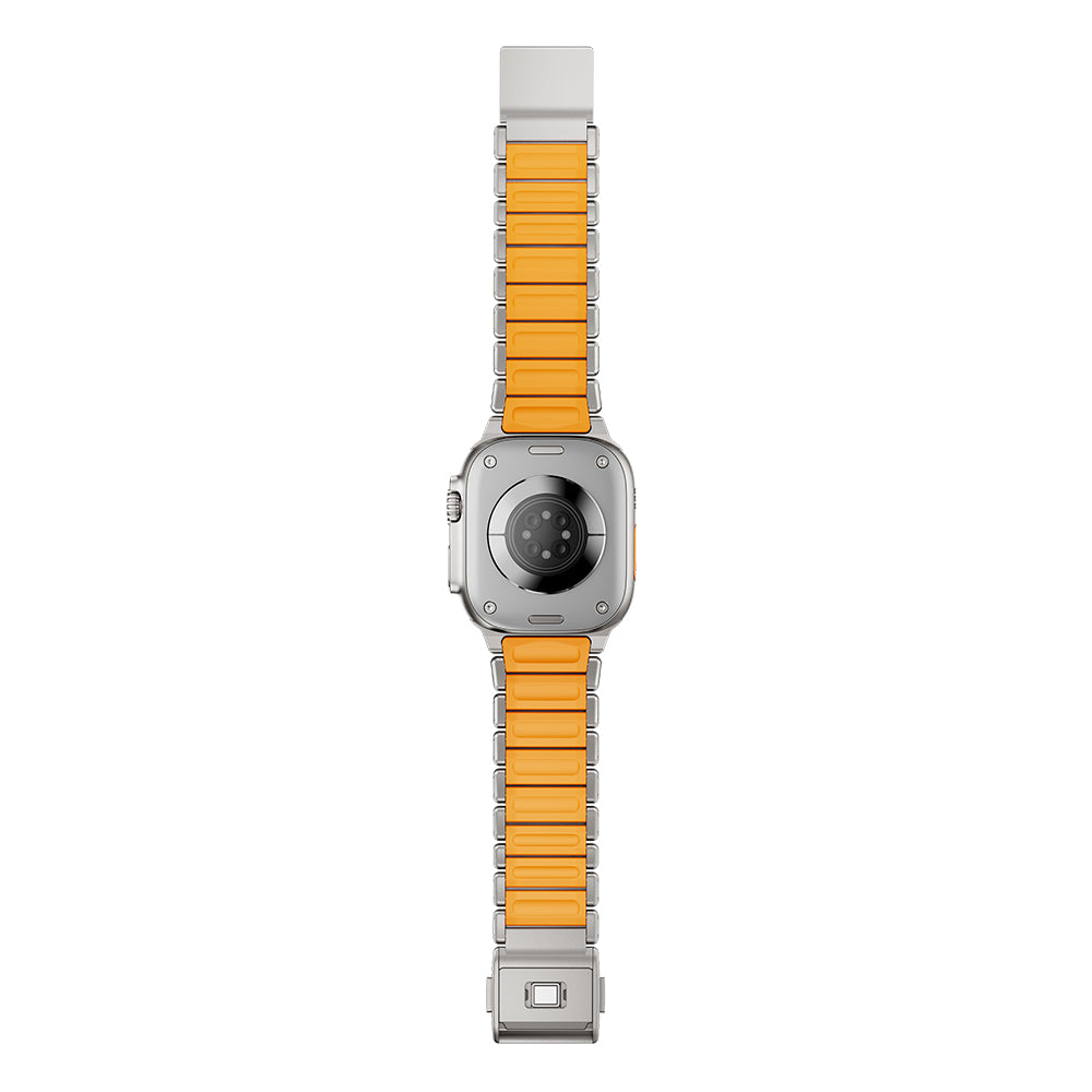 Apple Watch 7 45mm Zore KRD-152 Titanyum Silikon Kordon