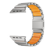 Apple Watch 7 45mm Zore KRD-152 Titanyum Silikon Kordon