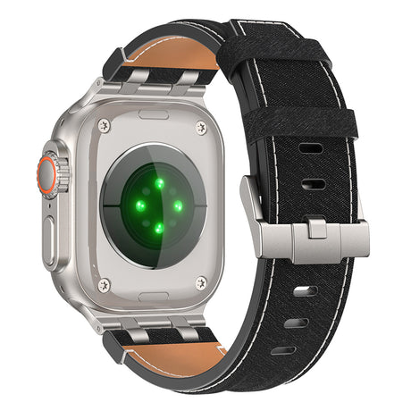 Apple Watch 7 45mm Zore KRD-153 Kot Kumaş Tasarımlı Kordon