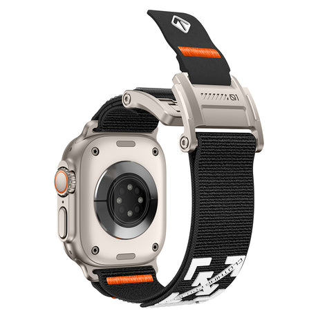 Apple Watch 7 45mm Zore KRD-154 Naylon Kumaş Hasır Örgülü Kordon