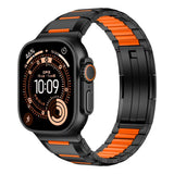 Apple Watch 7 45mm Zore KRD-155 Metal Silikon Kordon