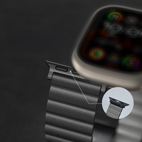 Apple Watch Serisi Uyumlu Amazing Thing Glamour Sense Deri Kordon