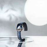 Apple Watch Serisi Uyumlu Aramid Fiber ve Karbon Fiber Pitaka Poetry of Things ChromaCarbon Serisi Moon Universal Kordon