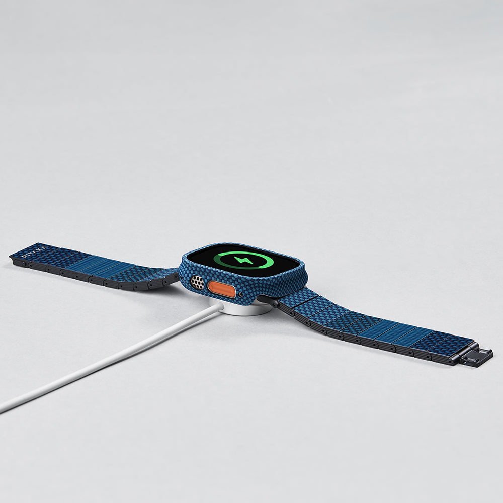 Apple Watch Ultra 49mm 600D Aramid Fiber Classic Serisi Kasa Koruyucu Pitaka Air Case