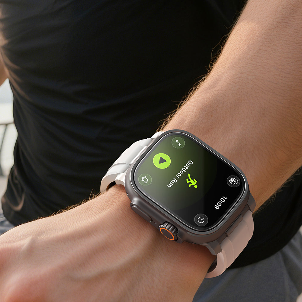 Apple Watch Ultra 49mm Amazingthing Radix AccuGuard Serisi Akıllı Saat Temperli Cam Ekran Koruyucu