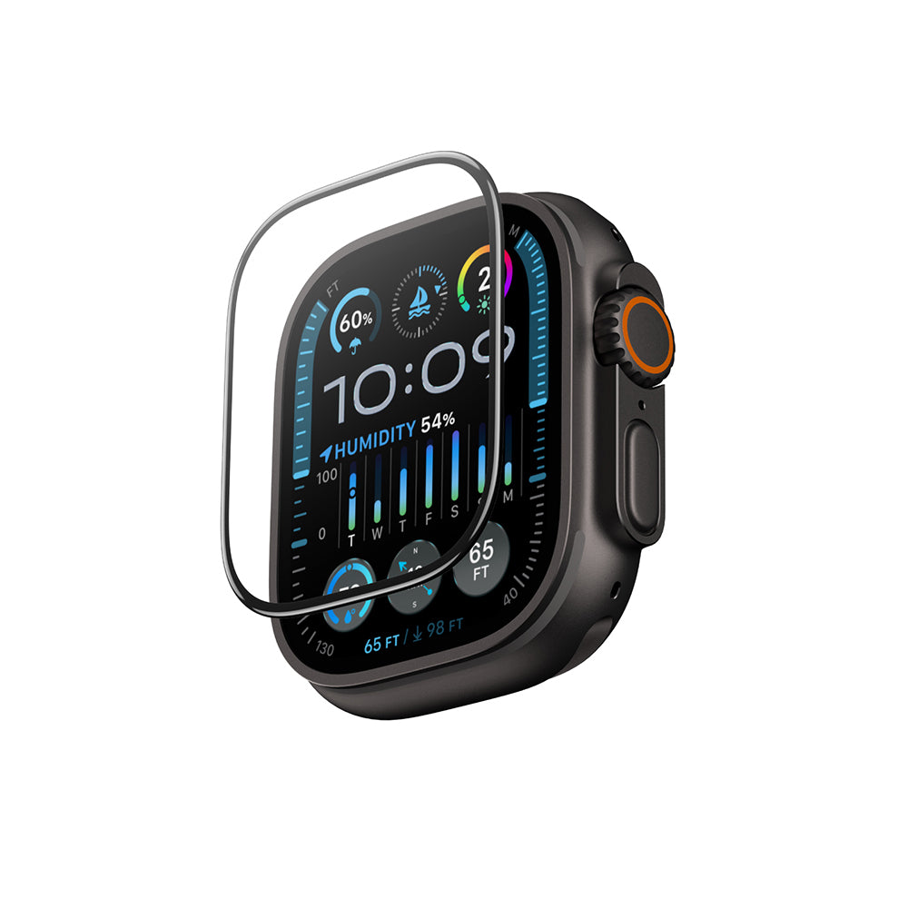 Apple Watch Ultra 49mm Amazingthing Radix AccuGuard Serisi Akıllı Saat Temperli Cam Ekran Koruyucu