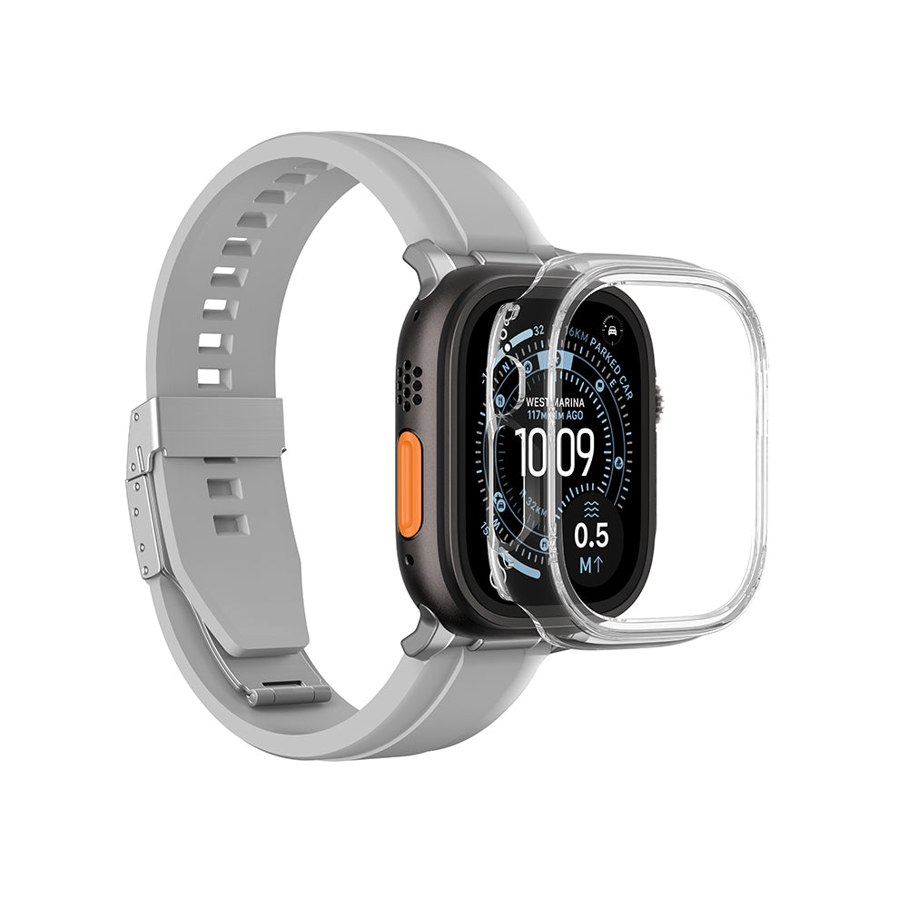 Apple Watch Ultra 49mm Amazingthing Radix Minimal FullGuard Sert PC Kasa ve Ekran Koruyucu