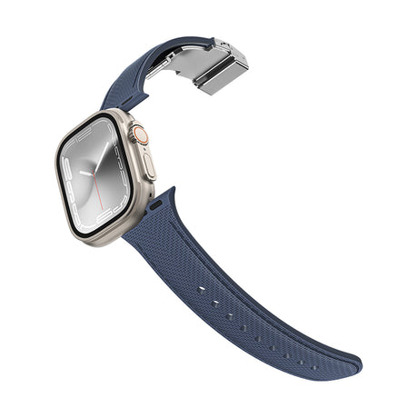 Apple Watch Ultra 49mm Amazingthing Titan Swift Deri Dokulu Silikon Kordon