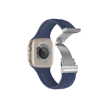 Apple Watch Ultra 49mm Amazingthing Titan Swift Deri Dokulu Silikon Kordon