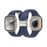 Apple Watch Ultra 49mm Amazingthing Titan Swift Deri Dokulu Silikon Kordon