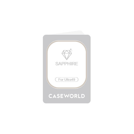 Apple Watch Ultra 49mm CaseWorld Alloy Serisi Safir Akıllı Saat Temperli Cam Ekran Koruyucu