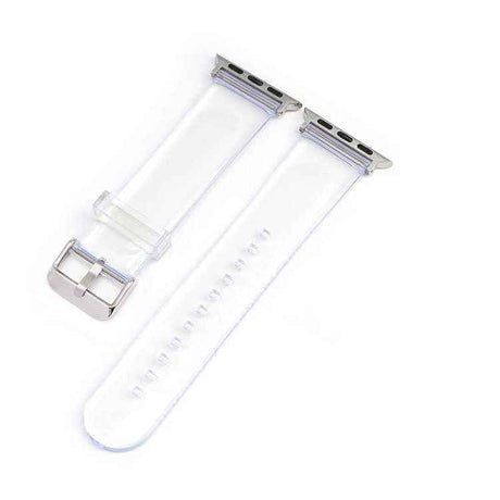 Apple Watch Ultra 49mm Kordon KRD-13 Şeffaf Silikon Strap Kayış