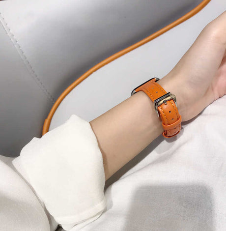 ​​​Apple Watch Ultra 49mm Kordon KRD-28 Deri Strap Kayış