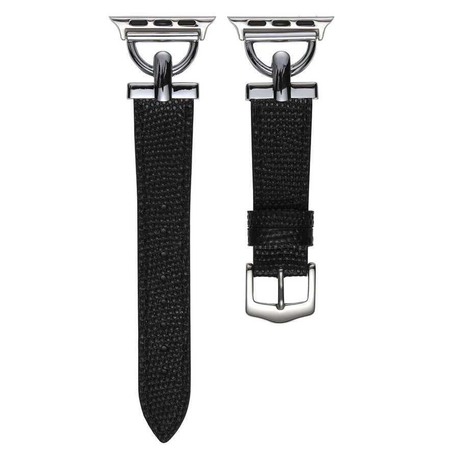 ​​​Apple Watch Ultra 49mm Kordon KRD-53 Deri Strap Kayış