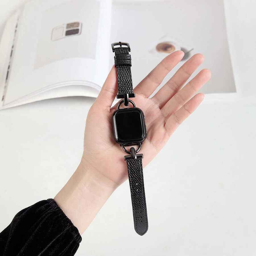 Apple Watch Ultra 49mm Kordon KRD-53 Deri Strap Kayış