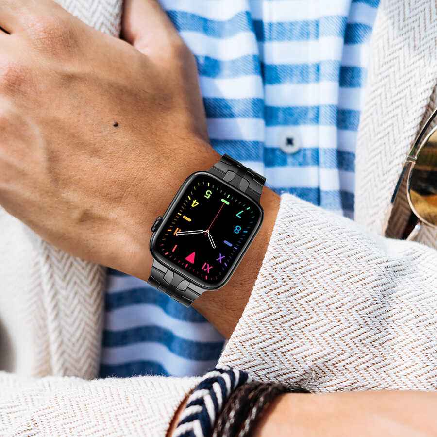 Apple Watch Ultra 49mm Kordon KRD-63 Metal Strap Kayış