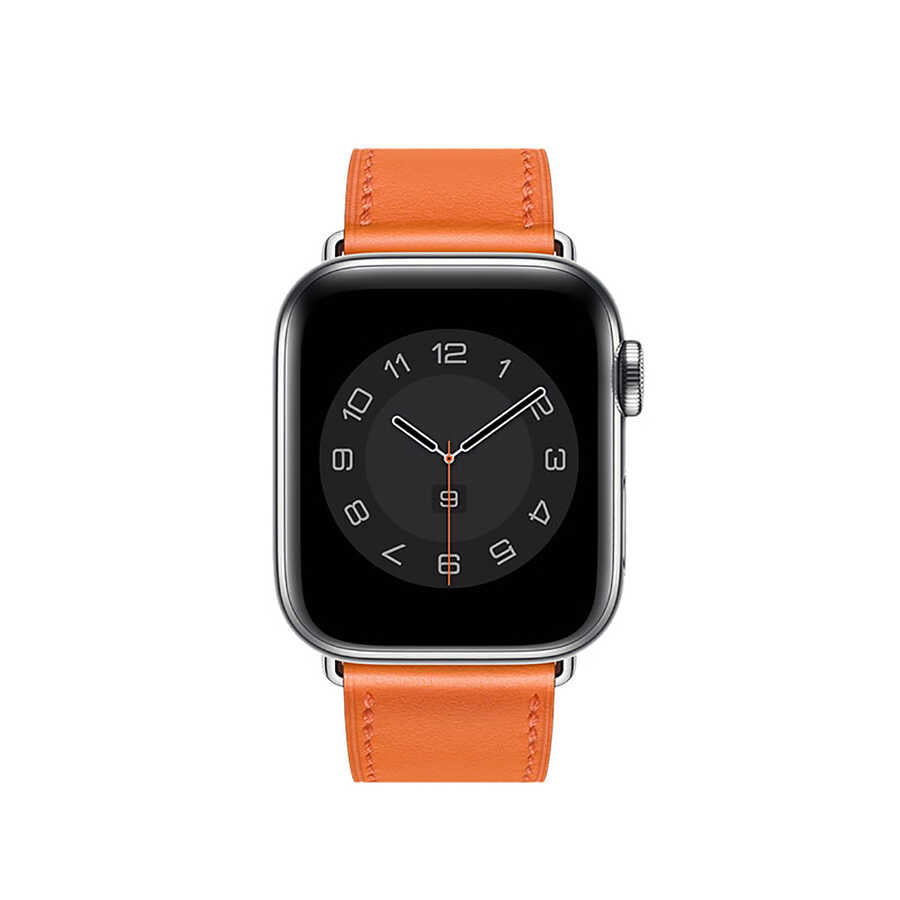 Apple Watch Ultra 49mm Kordon Wiwu Attleage Watchband Hakiki Deri Strap Kayış