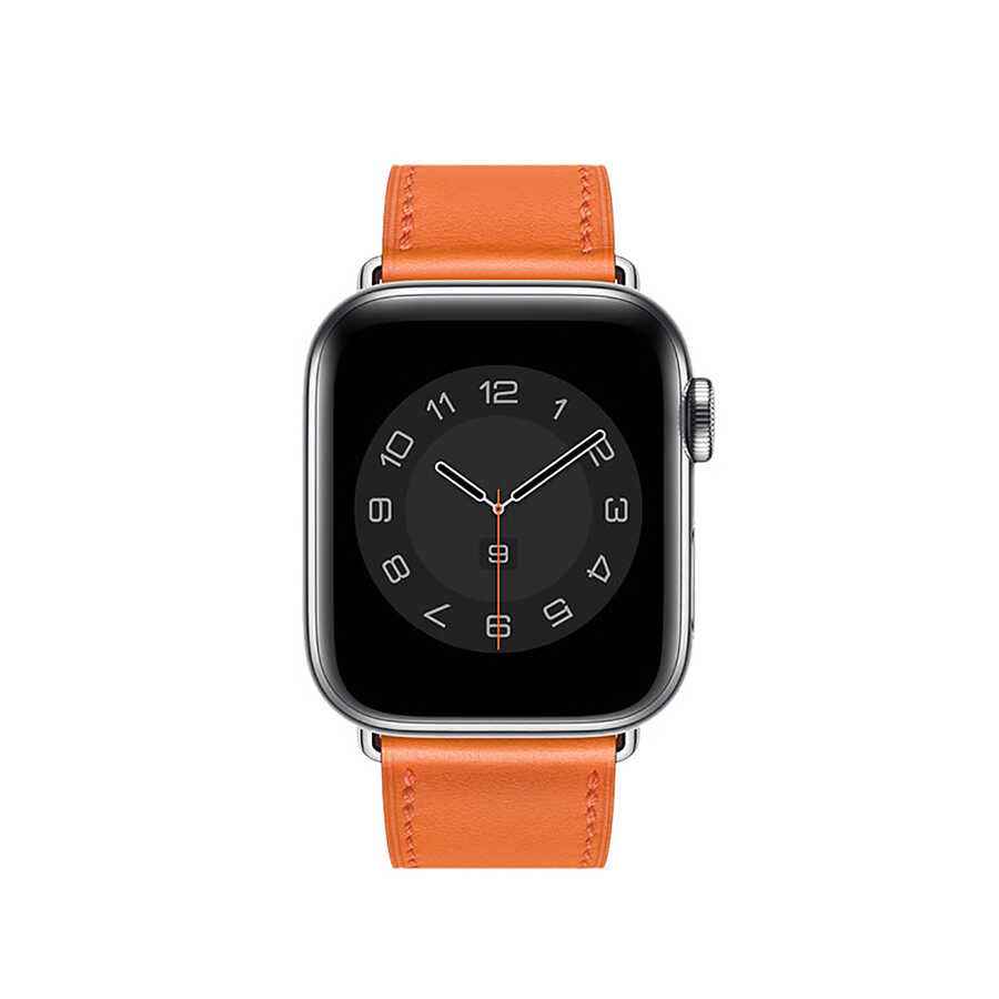 Apple Watch Ultra 49mm Kordon Wiwu Attleage Watchband Hakiki Deri Strap Kayış