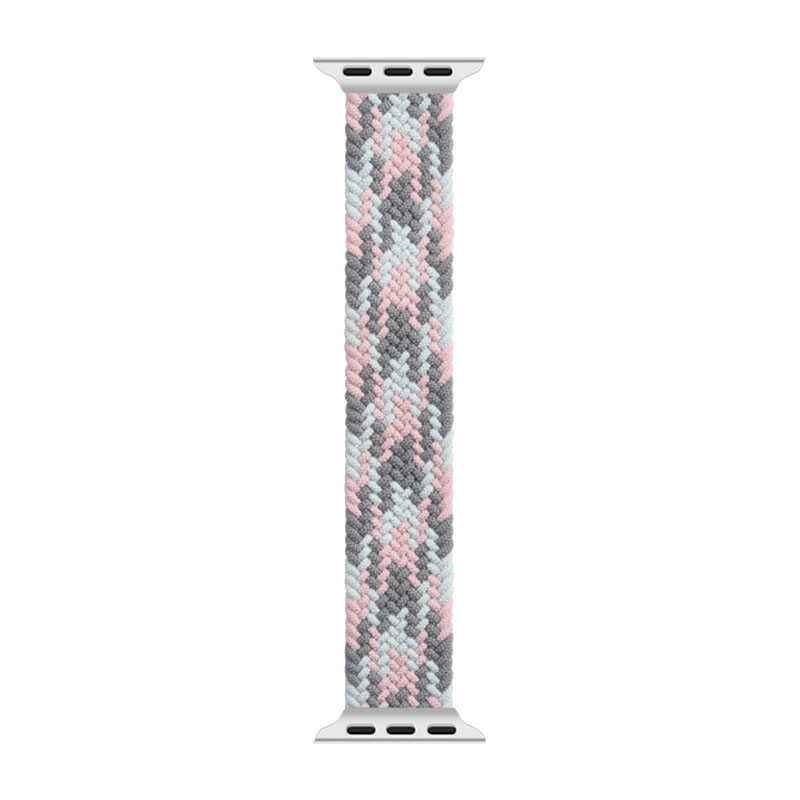 Apple Watch Ultra 49mm Kordon Wiwu Braided Solo Loop Contrast Color Large Strap Kayış