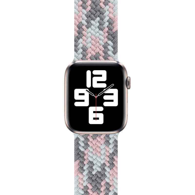 Apple Watch Ultra 49mm Kordon Wiwu Braided Solo Loop Contrast Color Large Strap Kayış