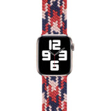 Apple Watch Ultra 49mm Kordon Wiwu Braided Solo Loop Contrast Color Large Strap Kayış