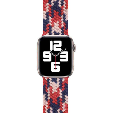 Apple Watch Ultra 49mm Kordon Wiwu Braided Solo Loop Contrast Color Large Strap Kayış