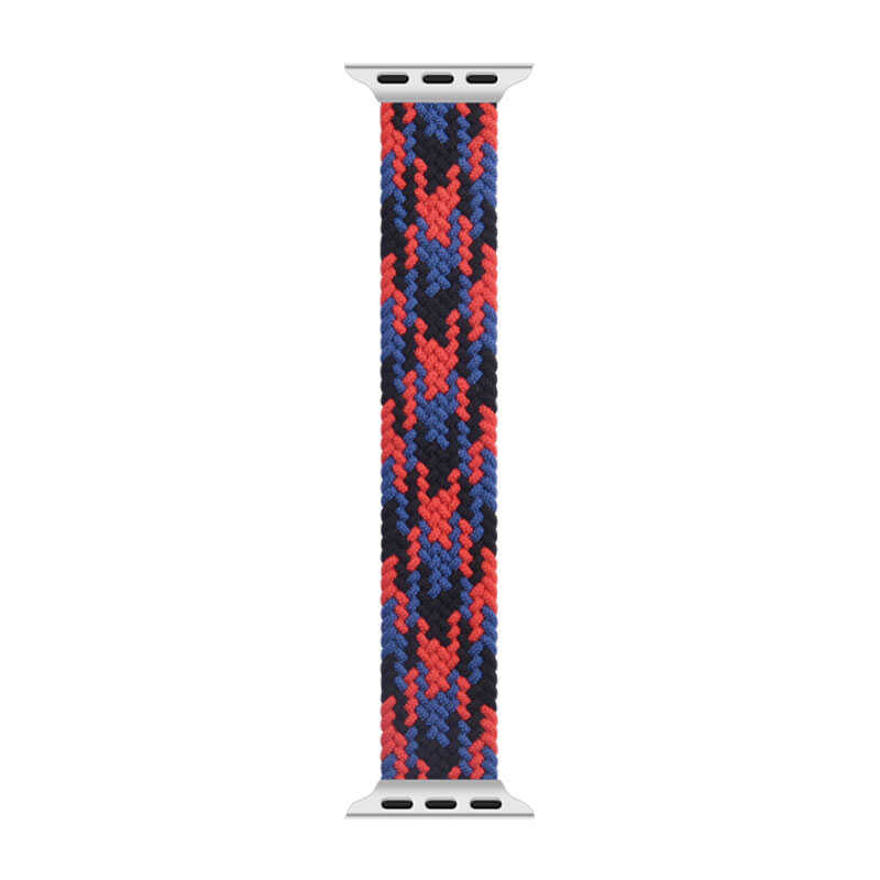 Apple Watch Ultra 49mm Kordon Wiwu Braided Solo Loop Contrast Color Large Strap Kayış