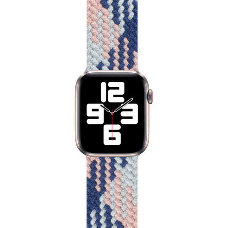 Apple Watch Ultra 49mm Kordon Wiwu Braided Solo Loop Contrast Color Large Strap Kayış