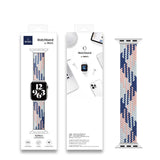 Apple Watch Ultra 49mm Kordon Wiwu Braided Solo Loop Contrast Color Large Strap Kayış