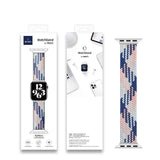 Apple Watch Ultra 49mm Kordon Wiwu Braided Solo Loop Contrast Color Large Strap Kayış