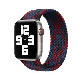 Apple Watch Ultra 49mm Kordon Wiwu Braided Solo Loop Contrast Color Medium Strap Kayış