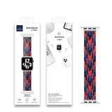 Apple Watch Ultra 49mm Kordon Wiwu Braided Solo Loop Contrast Color Medium Strap Kayış